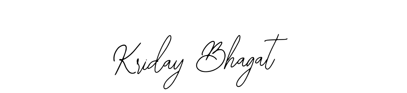 if you are searching for the best signature style for your name Kriday Bhagat. so please give up your signature search. here we have designed multiple signature styles  using Bearetta-2O07w. Kriday Bhagat signature style 12 images and pictures png