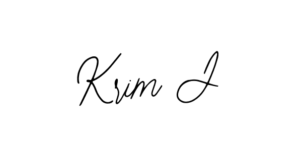 Similarly Bearetta-2O07w is the best handwritten signature design. Signature creator online .You can use it as an online autograph creator for name Krim J. Krim J signature style 12 images and pictures png