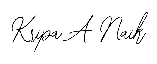 A timeless handwritten aesthetic for Kripa A Naik. The Bearetta-2O07w font gives your signature a handcrafted feel with natural curves. Kripa A Naik signature style 12 images and pictures png