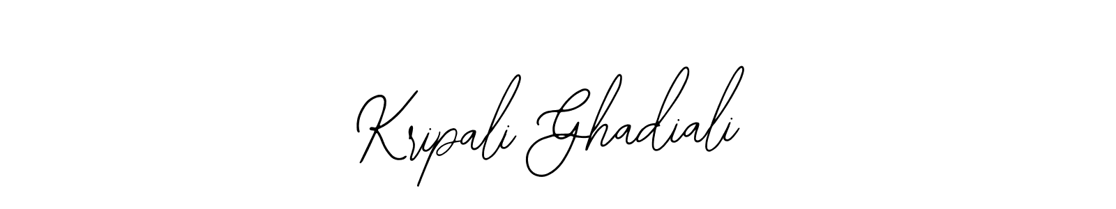 Make a beautiful signature design for name Kripali Ghadiali. Use this online signature maker to create a handwritten signature for free. Kripali Ghadiali signature style 12 images and pictures png