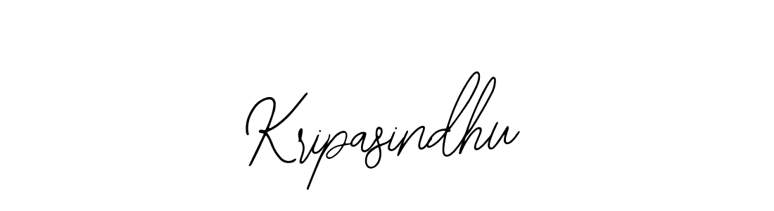 You should practise on your own different ways (Bearetta-2O07w) to write your name (Kripasindhu) in signature. don't let someone else do it for you. Kripasindhu signature style 12 images and pictures png