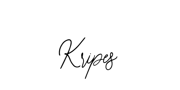 Design your own signature with our free online signature maker. With this signature software, you can create a handwritten (Bearetta-2O07w) signature for name Kripes. Kripes signature style 12 images and pictures png