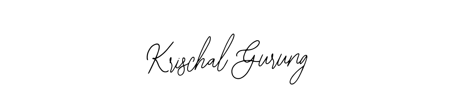 The best way (Bearetta-2O07w) to make a short signature is to pick only two or three words in your name. The name Krischal Gurung include a total of six letters. For converting this name. Krischal Gurung signature style 12 images and pictures png