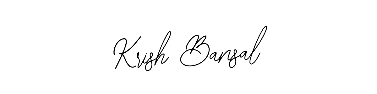 Create a beautiful signature design for name Krish Bansal. With this signature (Bearetta-2O07w) fonts, you can make a handwritten signature for free. Krish Bansal signature style 12 images and pictures png
