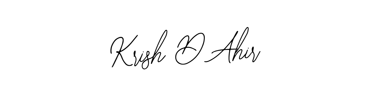Design your own signature with our free online signature maker. With this signature software, you can create a handwritten (Bearetta-2O07w) signature for name Krish D Ahir. Krish D Ahir signature style 12 images and pictures png
