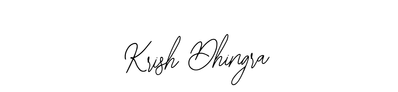 The best way (Bearetta-2O07w) to make a short signature is to pick only two or three words in your name. The name Krish Dhingra include a total of six letters. For converting this name. Krish Dhingra signature style 12 images and pictures png