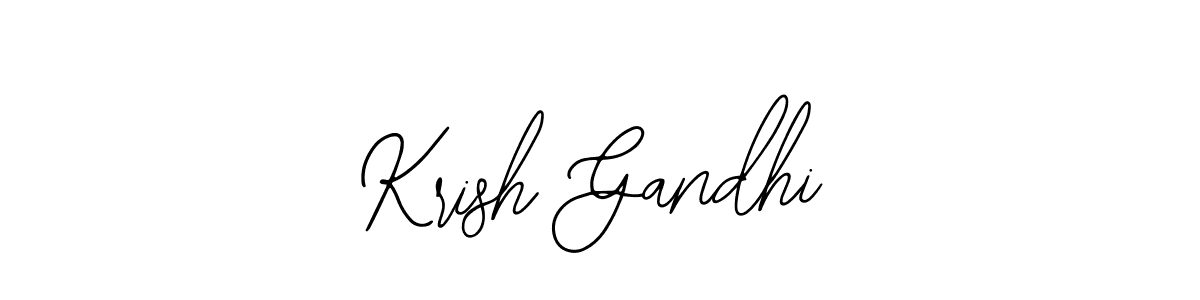 Create a beautiful signature design for name Krish Gandhi. With this signature (Bearetta-2O07w) fonts, you can make a handwritten signature for free. Krish Gandhi signature style 12 images and pictures png