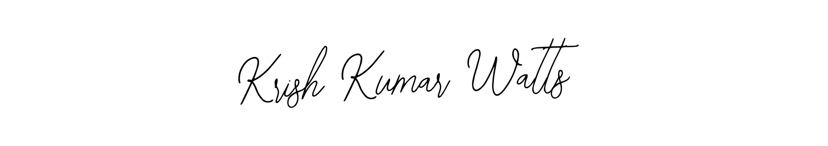 Once you've used our free online signature maker to create your best signature Bearetta-2O07w style, it's time to enjoy all of the benefits that Krish Kumar Watts name signing documents. Krish Kumar Watts signature style 12 images and pictures png