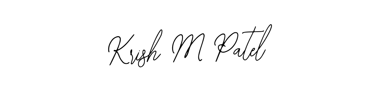 Create a beautiful signature design for name Krish M Patel. With this signature (Bearetta-2O07w) fonts, you can make a handwritten signature for free. Krish M Patel signature style 12 images and pictures png