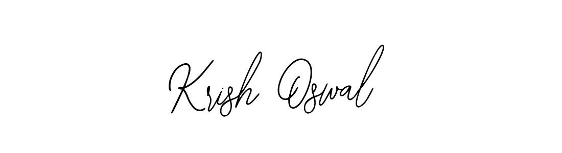 Use a signature maker to create a handwritten signature online. With this signature software, you can design (Bearetta-2O07w) your own signature for name Krish Oswal. Krish Oswal signature style 12 images and pictures png