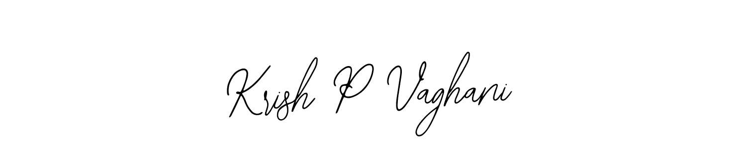 It looks lik you need a new signature style for name Krish P Vaghani. Design unique handwritten (Bearetta-2O07w) signature with our free signature maker in just a few clicks. Krish P Vaghani signature style 12 images and pictures png