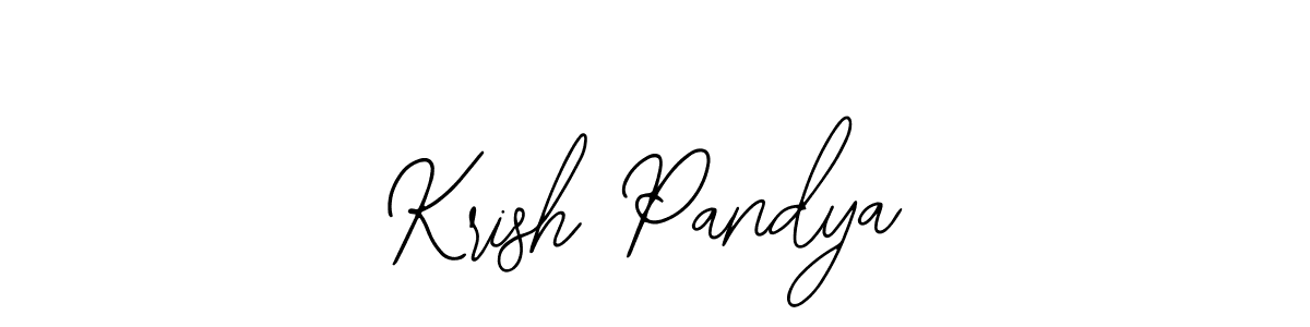 The best way (Bearetta-2O07w) to make a short signature is to pick only two or three words in your name. The name Krish Pandya include a total of six letters. For converting this name. Krish Pandya signature style 12 images and pictures png