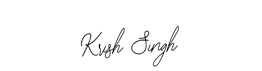 Also You can easily find your signature by using the search form. We will create Krish Singh name handwritten signature images for you free of cost using Bearetta-2O07w sign style. Krish Singh signature style 12 images and pictures png