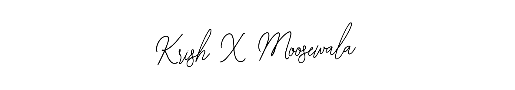 Design your own signature with our free online signature maker. With this signature software, you can create a handwritten (Bearetta-2O07w) signature for name Krish X Moosewala. Krish X Moosewala signature style 12 images and pictures png