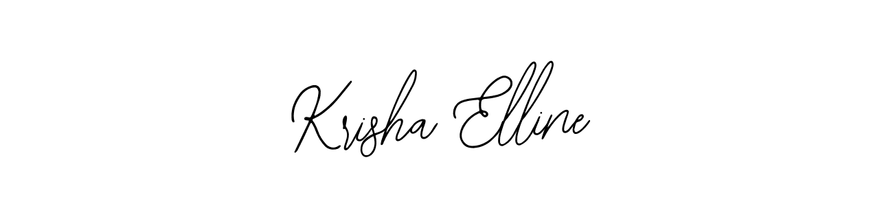 How to make Krisha Elline name signature. Use Bearetta-2O07w style for creating short signs online. This is the latest handwritten sign. Krisha Elline signature style 12 images and pictures png