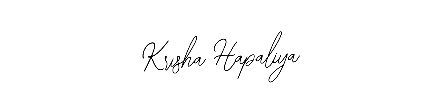 Also You can easily find your signature by using the search form. We will create Krisha Hapaliya name handwritten signature images for you free of cost using Bearetta-2O07w sign style. Krisha Hapaliya signature style 12 images and pictures png