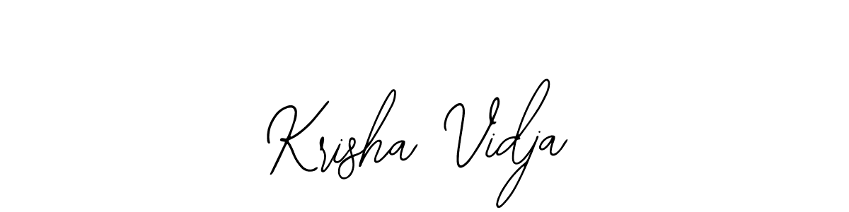 Also You can easily find your signature by using the search form. We will create Krisha Vidja name handwritten signature images for you free of cost using Bearetta-2O07w sign style. Krisha Vidja signature style 12 images and pictures png