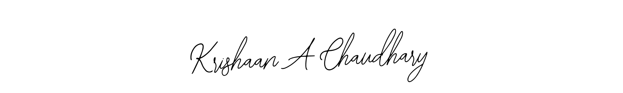 Make a beautiful signature design for name Krishaan A Chaudhary. With this signature (Bearetta-2O07w) style, you can create a handwritten signature for free. Krishaan A Chaudhary signature style 12 images and pictures png