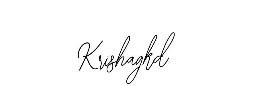 Design your own signature with our free online signature maker. With this signature software, you can create a handwritten (Bearetta-2O07w) signature for name Krishagkd. Krishagkd signature style 12 images and pictures png