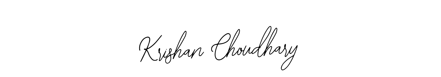 Design your own signature with our free online signature maker. With this signature software, you can create a handwritten (Bearetta-2O07w) signature for name Krishan Choudhary. Krishan Choudhary signature style 12 images and pictures png