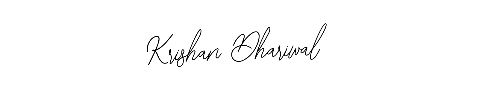 Use a signature maker to create a handwritten signature online. With this signature software, you can design (Bearetta-2O07w) your own signature for name Krishan Dhariwal. Krishan Dhariwal signature style 12 images and pictures png