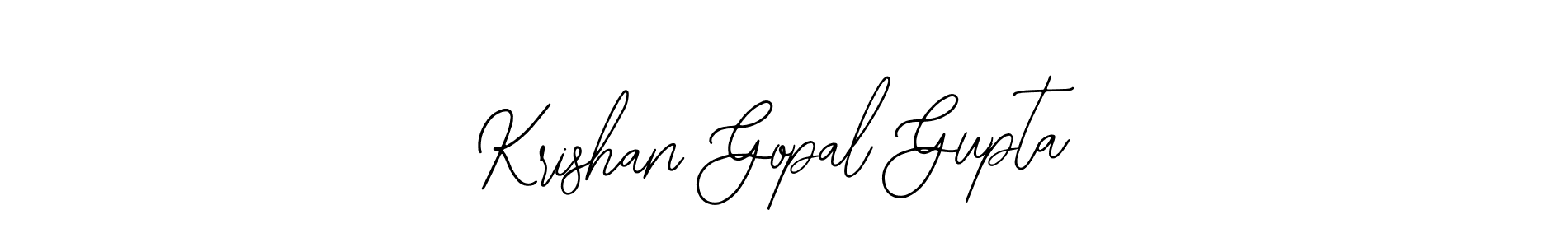 Use a signature maker to create a handwritten signature online. With this signature software, you can design (Bearetta-2O07w) your own signature for name Krishan Gopal Gupta. Krishan Gopal Gupta signature style 12 images and pictures png