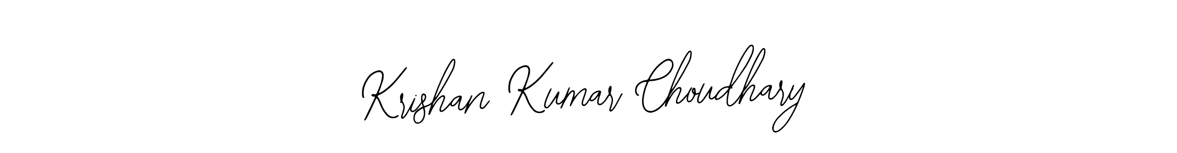 How to make Krishan Kumar Choudhary name signature. Use Bearetta-2O07w style for creating short signs online. This is the latest handwritten sign. Krishan Kumar Choudhary signature style 12 images and pictures png