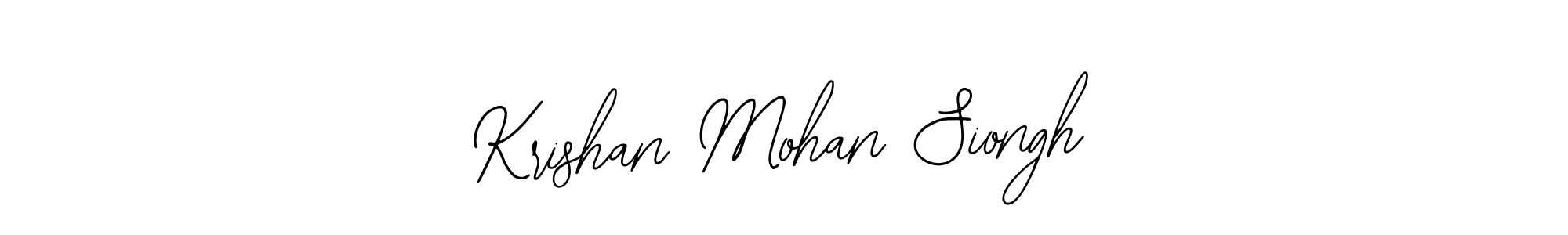 How to Draw Krishan Mohan Siongh signature style? Bearetta-2O07w is a latest design signature styles for name Krishan Mohan Siongh. Krishan Mohan Siongh signature style 12 images and pictures png