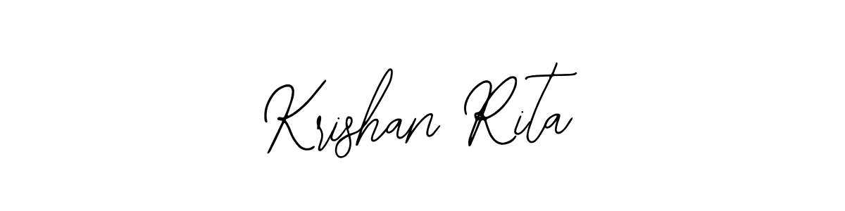 How to make Krishan Rita name signature. Use Bearetta-2O07w style for creating short signs online. This is the latest handwritten sign. Krishan Rita signature style 12 images and pictures png
