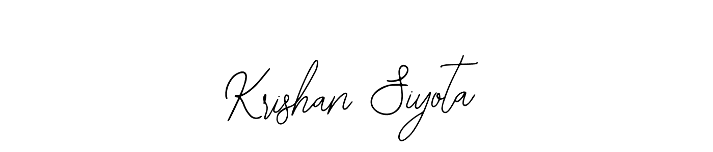 How to Draw Krishan Siyota signature style? Bearetta-2O07w is a latest design signature styles for name Krishan Siyota. Krishan Siyota signature style 12 images and pictures png
