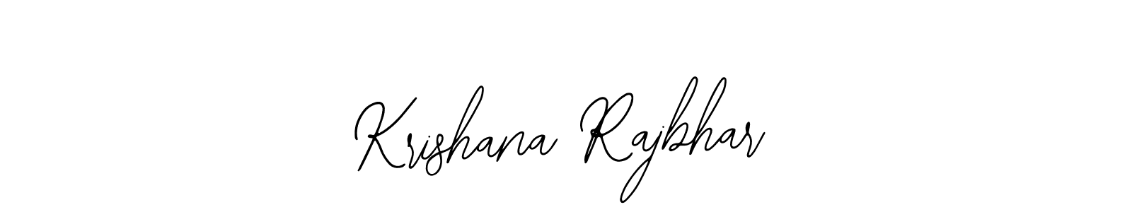 The best way (Bearetta-2O07w) to make a short signature is to pick only two or three words in your name. The name Krishana Rajbhar include a total of six letters. For converting this name. Krishana Rajbhar signature style 12 images and pictures png