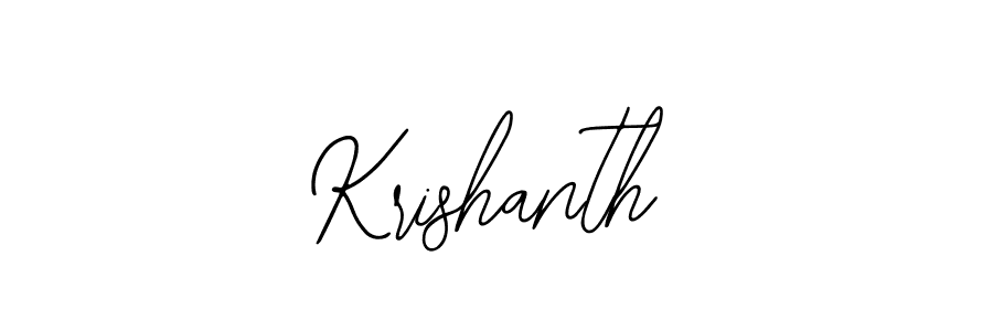 You should practise on your own different ways (Bearetta-2O07w) to write your name (Krishanth) in signature. don't let someone else do it for you. Krishanth signature style 12 images and pictures png