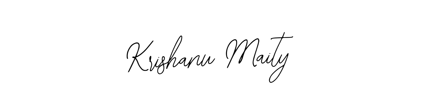 Bearetta-2O07w is a professional signature style that is perfect for those who want to add a touch of class to their signature. It is also a great choice for those who want to make their signature more unique. Get Krishanu Maity name to fancy signature for free. Krishanu Maity signature style 12 images and pictures png