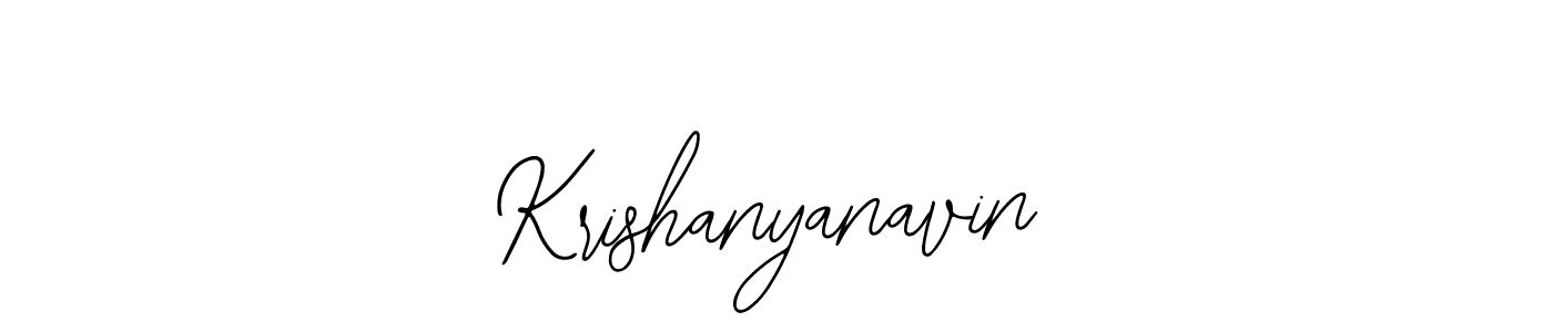 Similarly Bearetta-2O07w is the best handwritten signature design. Signature creator online .You can use it as an online autograph creator for name Krishanyanavin. Krishanyanavin signature style 12 images and pictures png