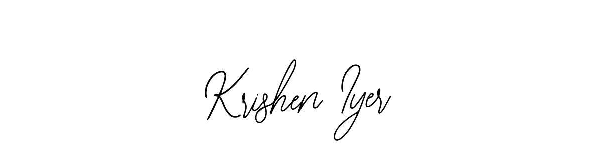 Make a beautiful signature design for name Krishen Iyer. With this signature (Bearetta-2O07w) style, you can create a handwritten signature for free. Krishen Iyer signature style 12 images and pictures png