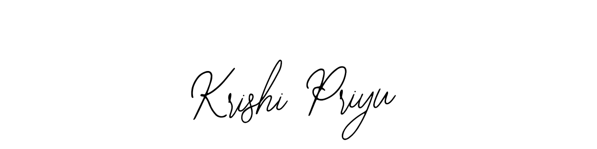 Use a signature maker to create a handwritten signature online. With this signature software, you can design (Bearetta-2O07w) your own signature for name Krishi Priyu. Krishi Priyu signature style 12 images and pictures png