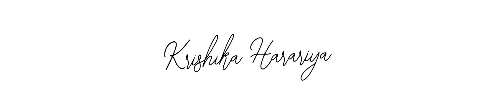 How to make Krishika Harariya signature? Bearetta-2O07w is a professional autograph style. Create handwritten signature for Krishika Harariya name. Krishika Harariya signature style 12 images and pictures png