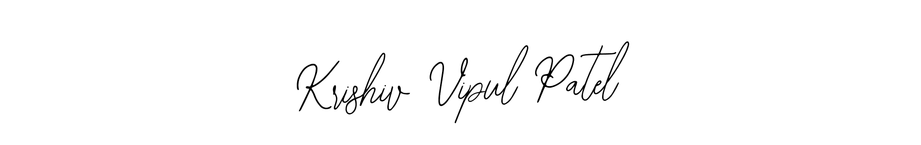 Make a beautiful signature design for name Krishiv Vipul Patel. Use this online signature maker to create a handwritten signature for free. Krishiv Vipul Patel signature style 12 images and pictures png