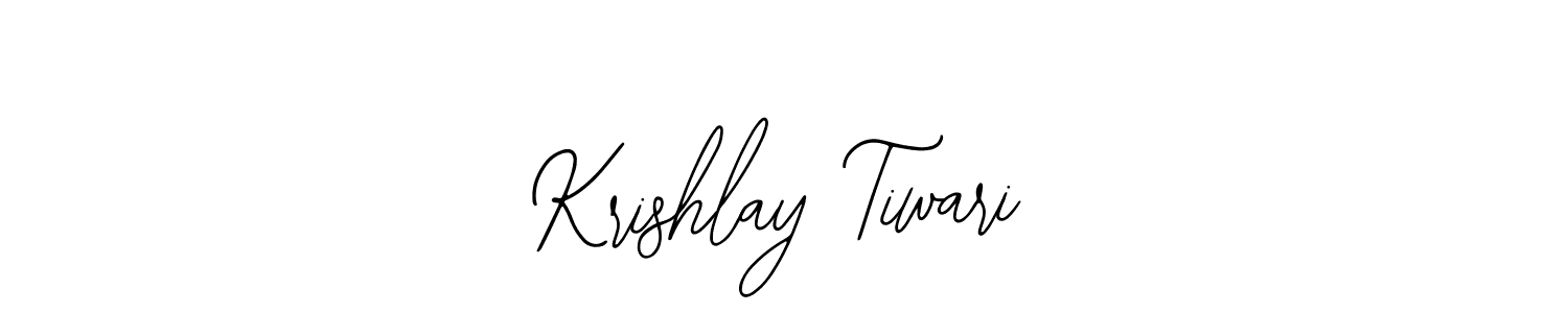 You should practise on your own different ways (Bearetta-2O07w) to write your name (Krishlay Tiwari) in signature. don't let someone else do it for you. Krishlay Tiwari signature style 12 images and pictures png