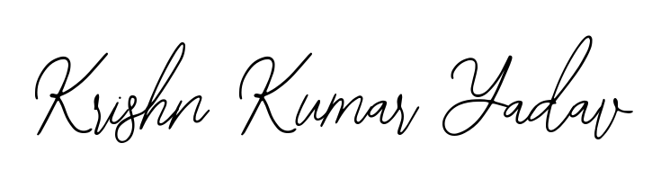 Give your name Krishn Kumar Yadav an exquisite flair with the Bearetta-2O07w script font. Ideal for contracts, resumes, and formal letterheads. Krishn Kumar Yadav signature style 12 images and pictures png