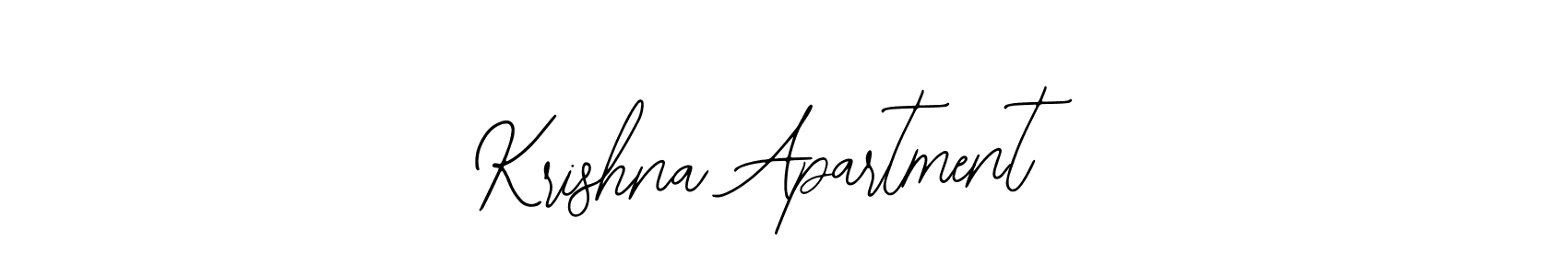 Design your own signature with our free online signature maker. With this signature software, you can create a handwritten (Bearetta-2O07w) signature for name Krishna Apartment. Krishna Apartment signature style 12 images and pictures png