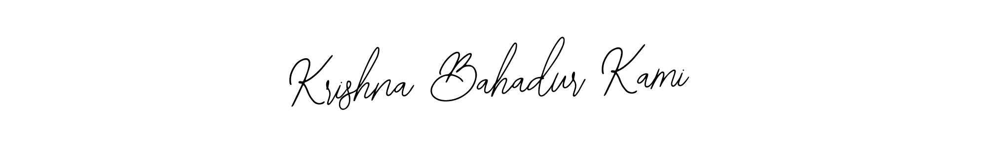 Also we have Krishna Bahadur Kami name is the best signature style. Create professional handwritten signature collection using Bearetta-2O07w autograph style. Krishna Bahadur Kami signature style 12 images and pictures png