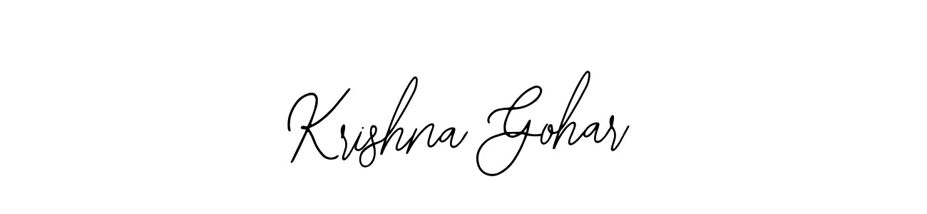 Create a beautiful signature design for name Krishna Gohar. With this signature (Bearetta-2O07w) fonts, you can make a handwritten signature for free. Krishna Gohar signature style 12 images and pictures png