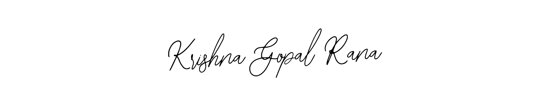 You should practise on your own different ways (Bearetta-2O07w) to write your name (Krishna Gopal Rana) in signature. don't let someone else do it for you. Krishna Gopal Rana signature style 12 images and pictures png