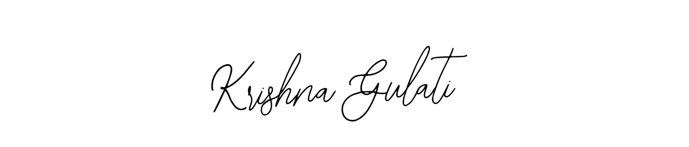 Also You can easily find your signature by using the search form. We will create Krishna Gulati name handwritten signature images for you free of cost using Bearetta-2O07w sign style. Krishna Gulati signature style 12 images and pictures png