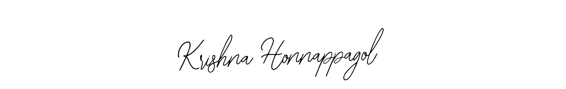 How to make Krishna Honnappagol name signature. Use Bearetta-2O07w style for creating short signs online. This is the latest handwritten sign. Krishna Honnappagol signature style 12 images and pictures png