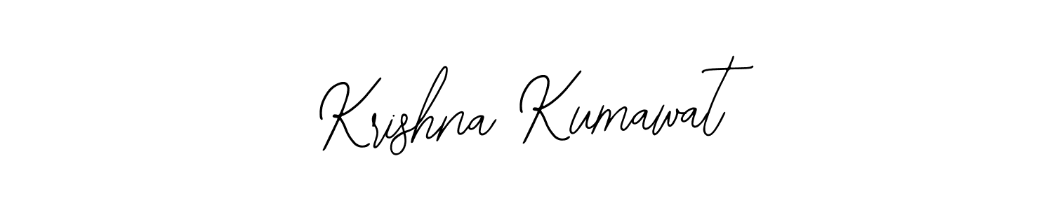 The best way (Bearetta-2O07w) to make a short signature is to pick only two or three words in your name. The name Krishna Kumawat include a total of six letters. For converting this name. Krishna Kumawat signature style 12 images and pictures png