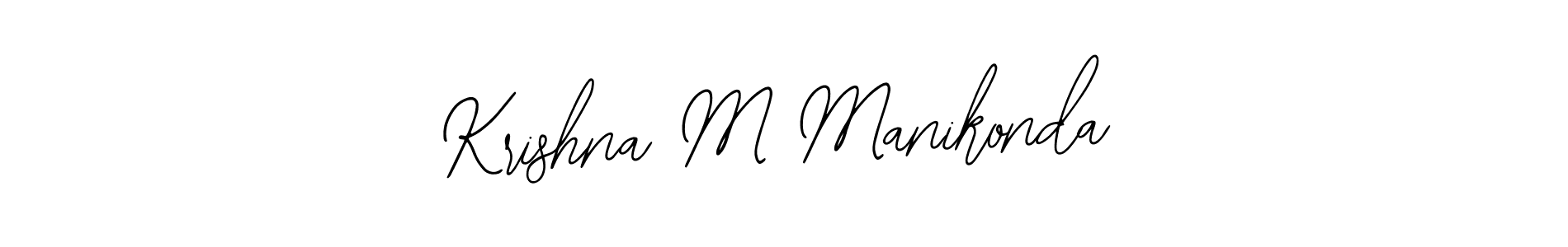 Make a beautiful signature design for name Krishna M Manikonda. With this signature (Bearetta-2O07w) style, you can create a handwritten signature for free. Krishna M Manikonda signature style 12 images and pictures png
