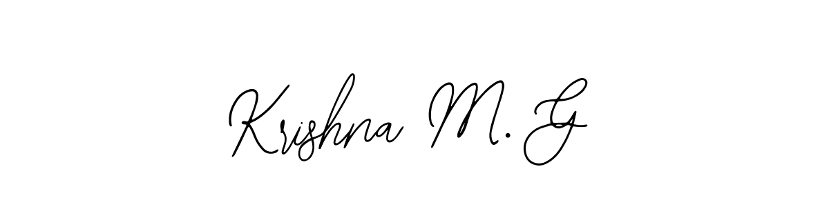 Design your own signature with our free online signature maker. With this signature software, you can create a handwritten (Bearetta-2O07w) signature for name Krishna M. G. Krishna M. G signature style 12 images and pictures png