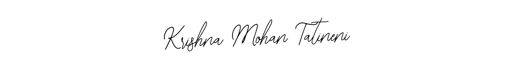 Krishna Mohan Tatineni stylish signature style. Best Handwritten Sign (Bearetta-2O07w) for my name. Handwritten Signature Collection Ideas for my name Krishna Mohan Tatineni. Krishna Mohan Tatineni signature style 12 images and pictures png